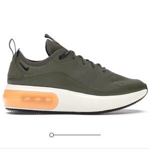 Nike Women's Sneakers in Olive and Orange